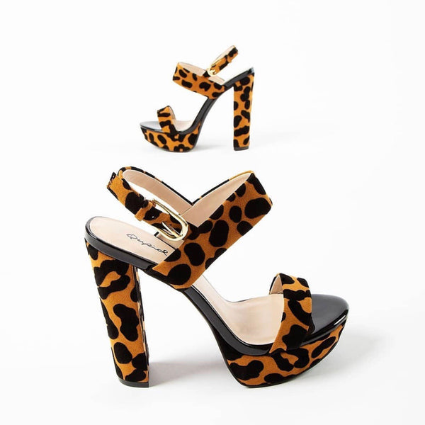 animal print heels