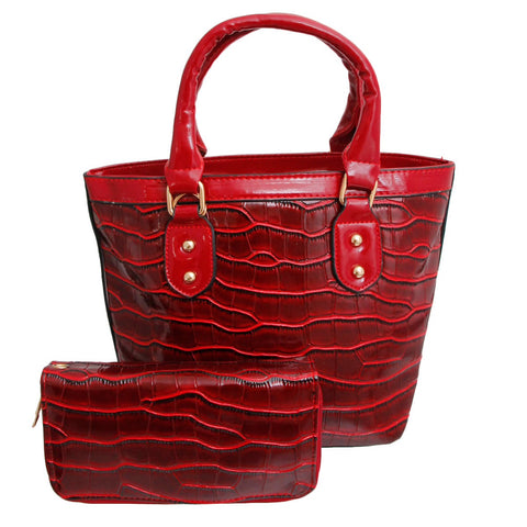 Bossy red Croc Tote